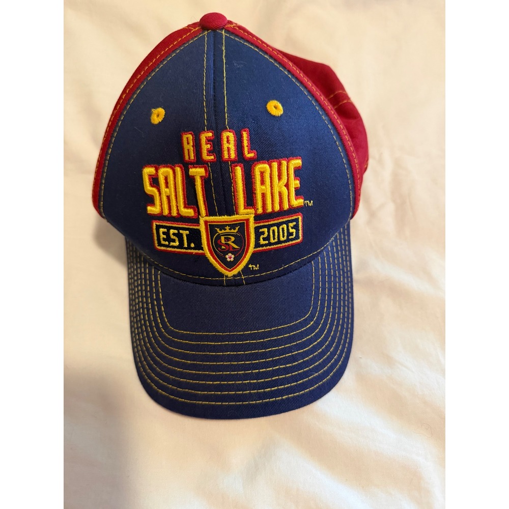 Real Salt‎ Lake MLS Soccer Hat Navy  Embroidered Est 2005 Adjustable Cap